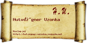 Hutvágner Uzonka névjegykártya